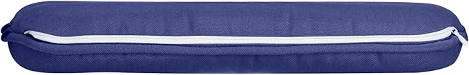 SleepMan Outdoor 17"x16" Chair Cushions with Ties Set of 2, Water Resistant All Weather U-Shape Seat Pads for Patio Garden Furniture Indoor (Set of 2, Navy Blue)