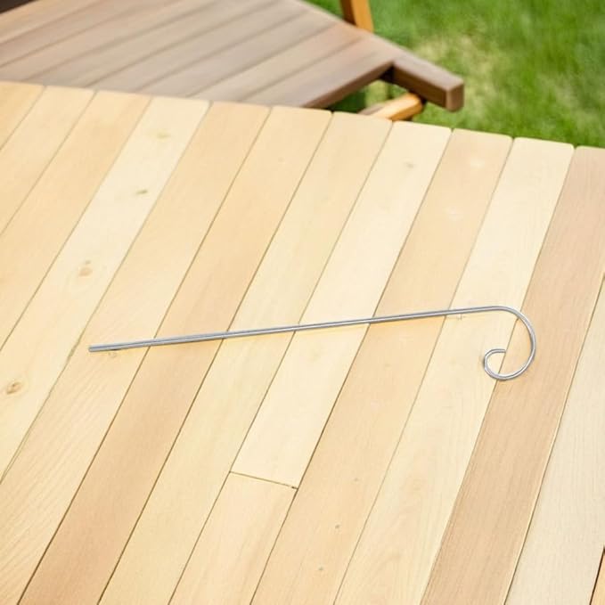 Kisangel Plant Label Hooks 20Pcs Garden Marker Stakes with Curled Tip Steel Sign Stakes for Outdoor Flower Pots and Planters
