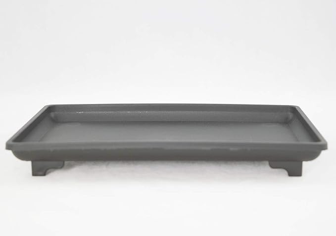 1 Rectangular Black Plastic Humidity/Drip Tray for Bonsai Tree & Indoor Plants - 9 inchx 6 inchx 1 inch