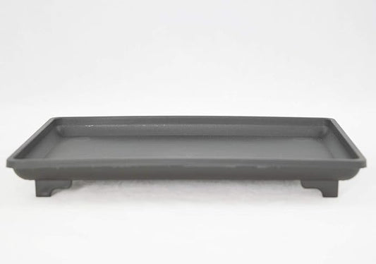 1 Rectangular Black Plastic Humidity/Drip Tray for Bonsai Tree & Indoor Plants - 9 inchx 6 inchx 1 inch
