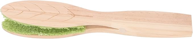 POCREATION Portable Leaf Cleaning Tongs, Wood Handle Fiber Cloth Tool for Indoor Outdoor Plants, Easy Use Cleaner for Garden, Courtyard, Houseplants