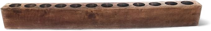 Rustic Farmhouse Wooden Candle Holder- Sugar Mold Candle Holder- Succulent Planter (12 Hole)