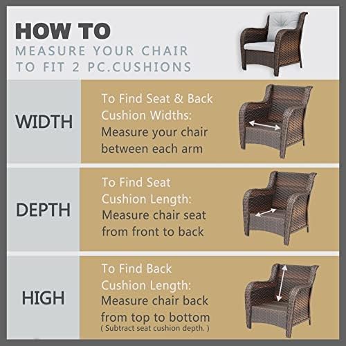 Magpie Fabrics Indoor Outdoor Cushion Cover Replacement 2 Pack, NO Insert! Water Repellent Slipcover with Ties Decor for Patio Garden Chair Seat Sofa Bench Wicker(Navy Blue Textured, 22x20x4 Inch)