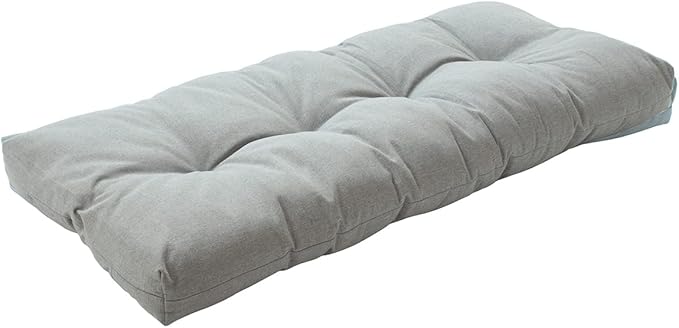 FUNHOME Outdoor Bench Cushion 42 x18 inch with Non-Slip Grips,Water Resistant Porch Swing Cushion,Bench Pillow Pads,Tufted Cushions for Patio Garden Furniture,42" Seat Cushions(Light Gray)