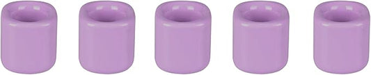 Mega Candles 5 pcs Lavender 1/2 Inch Diameter Ceramic Chime Ritual Spell Candle Holders, Great for Casting Chimes, Meditation, Rituals, Spells, Vigil, Witchcraft, Wiccan Supplies