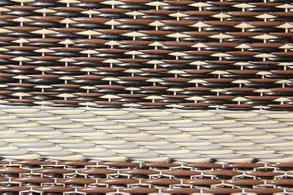 Mad Mats Traditional Outdoor Rug, Reversible Plastic Mat (6' x 9', Navajo - Brown)