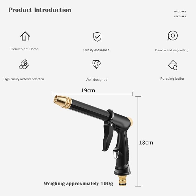 Pressure Washer Gun ater Hose Nozzle high Pressure Heavy Duty car wash Sprayer Garden Hose Washer Accessories Washer Wand