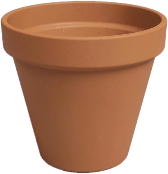 10 Inch Drainage Hole Terracotta Clay Pot - Classic Plant Pot for Protection