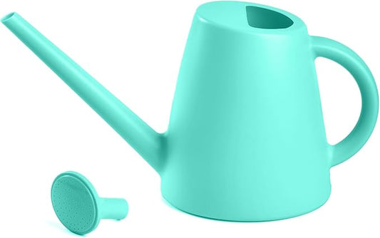 ZXJ Plant Watering Cans for Indoor and Outdoor Home Garden Plants - with Long Spout - Turquoise - 1/2 Gallon