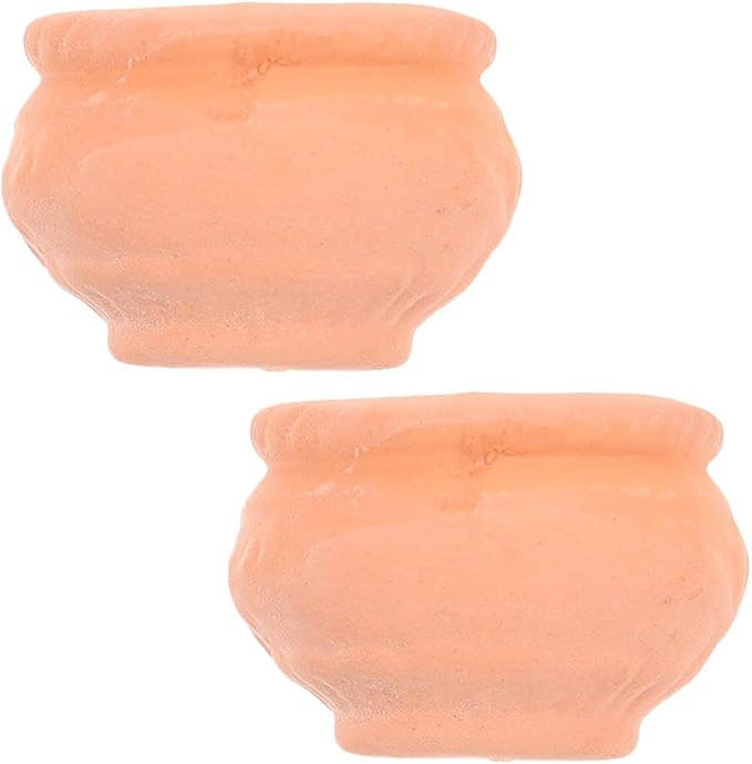 Zerodeko Mini Terracotta Pots 1.5 Inch 6 Pack Tiny Red Ceramic Planters for Succulents Indoor Outdoor Garden Patio