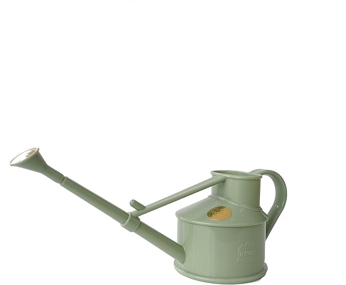 Bosmere Haws Handy Plastic Watering Can, Mini Water Can for Indoor Plants, Succulents and Flowers, Sage Green, 1 Pint