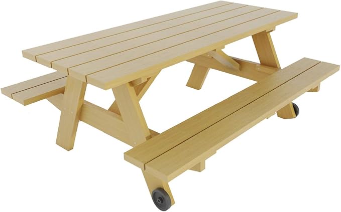 Picnic Table with Benches Plans - Build Your Own Outdoor Patio Garden Furniture