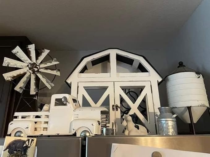 Vintage Metal Truck Planter,Farmhouse Truck Decor,DIY Home Decor & Seasonal Decor,White