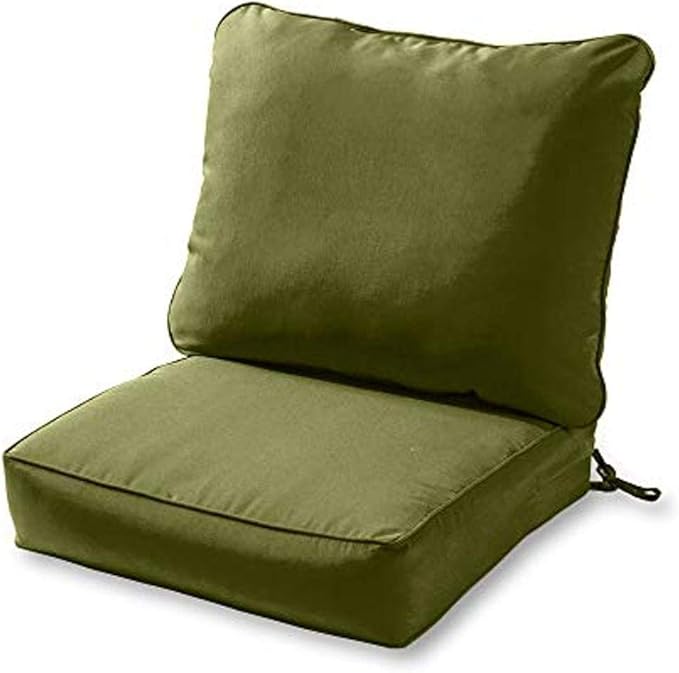 Greendale Home Fashions 2-Piece Outdoor Deep Seat Cushion Set, Juniper