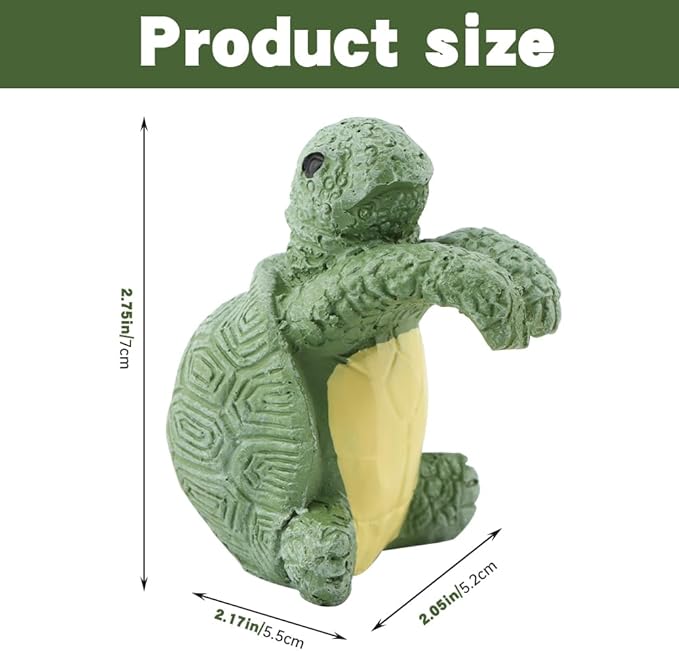 Flower Pot Decorations – Realistic Resin Turtle Statue, Pot Hugger & Hanging Ornament | Lifelike Climbing Design for Garden, Aquarium & Home – Patio Decor Essential