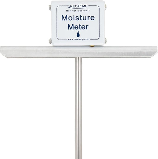 Reotemp 48 Inch Garden and Compost Moisture Meter, Garden Tool Ideal for Soil, Plant, Farm and Lawn Moisture Testing