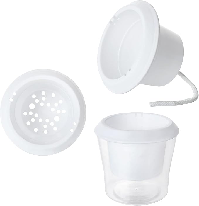 MNKNENG 12 Pack Self Watering Pots for Indoor Plants 4.3 Inch Small Self-Watering Planter Pots with Water Level Indicator, Clear Plastic Round Plant Pot for Succulent, Flower, Herb,Office Home Decor