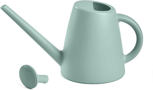 ZXJ Plant Watering Cans for Indoor and Outdoor Home Garden Plants - with Long Spout - Light Green - 1/2 Gallon