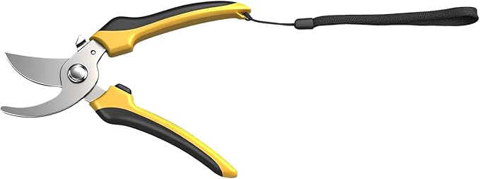 1 Pcs Garden Scissors Pruning Shears Sharp Stainless Steel,8in Garden Clippers Handheld,Pruning Shears for Gardening, Flower Shears Florist Scissors for Plant Tree Trimmers