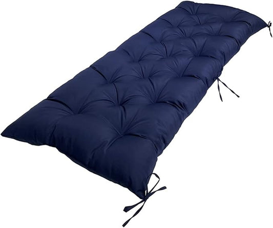 Outdoor Waterproof Bench Cushion for Outdoor Furniture Garden Patio Loveseat Lounger Swing Chair,40"x20" Thicken Bench Cushions for Indoor Furniture Sofa Window Cushion Navy Blue