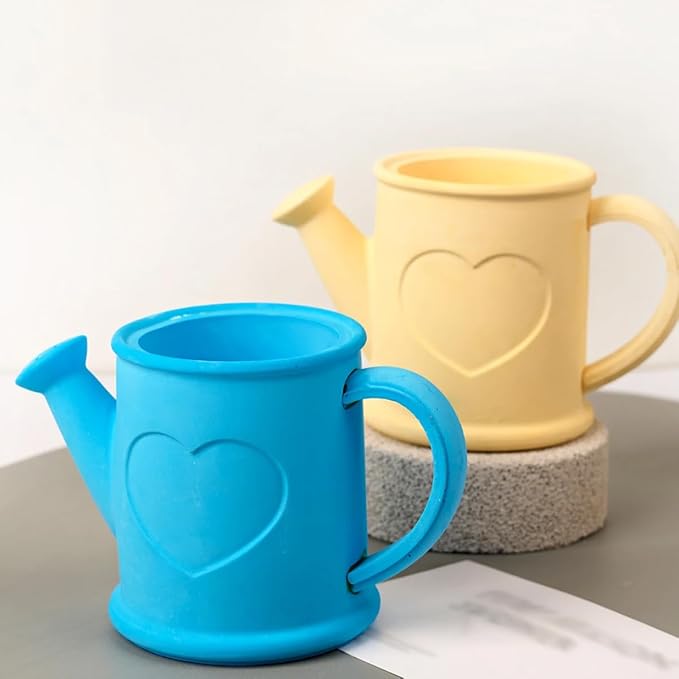 Watering Can Shape Container Resin Molds Candle Holder Silicone Mold Unique Storage Jar Succulent Planter Pot Mold Jewelry Trinket Tray Plate Mould Storage Box DIY Art Crafts for Resin Casting DIY