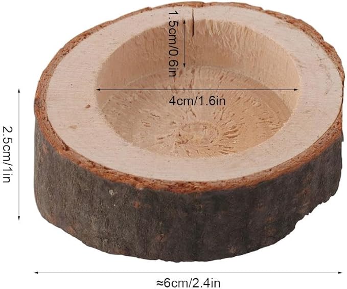 10 Pcs Wooden Tealight Candle Holder Wood Branch Holder Tealight for Party Wedding Xmas Holiday Decoration
