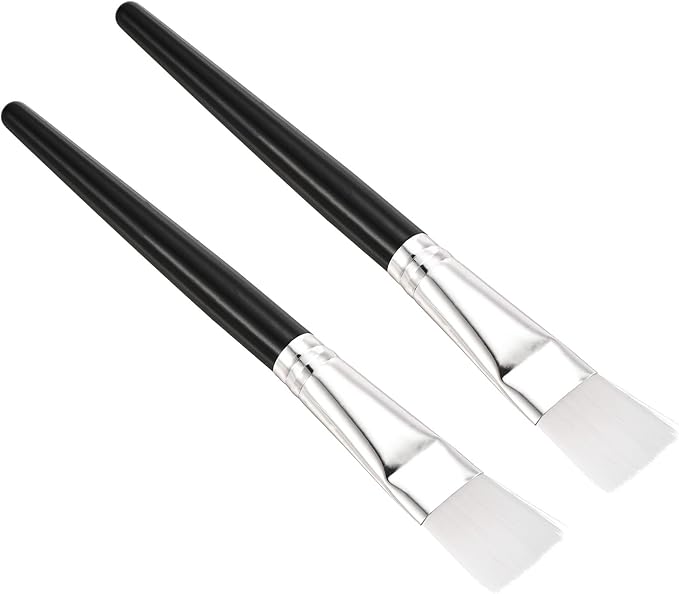 PATIKIL Succulent Cleaning Brush 2Pack 152mm Gardening Tools Plant Brush for Garden Black Handle