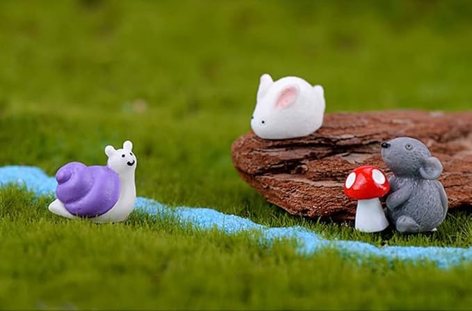 Small Animals Miniature Fairy Garden Accessories Micro Landscape Pots Bonsai Craft Decor 5PCS