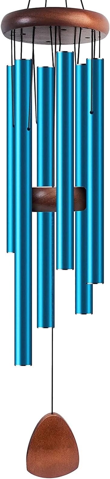 Large 37 Inch Large Aluminum Wind Chimes Outdoor Zen Wind Chimes for Garden, Patio, Yard Decoration Classic Design with Wind Catc her Unisex Gift Idea for Birthday, Housewarming