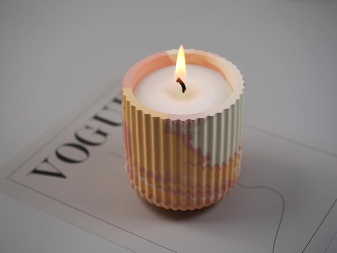 Cup Shape Candle Jar Silicone Mold with Lid, Handmade Storage Bowl Resin Mould, Flower Pot Vase Concrete, DIY Plaster Cast Cement Rings Jewelry Storage Box Mold (High Vertical)