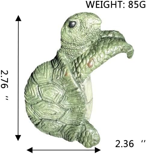 Turtle Flower Pot Hugger, Funny Pot Huggers for Planters, Resin Flower Pot Huggers, Climbing Turtle Statue Planter Pot Decorations for Home Garden Fence Patio Lawn Yard