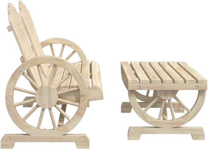 SKM 4 Piece Garden Lounge Set Solid Wood Fir (Weight-73KG)-7125