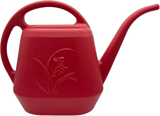 Grip Watering Can - with Long Spout - 1 Gallon - Wine Red