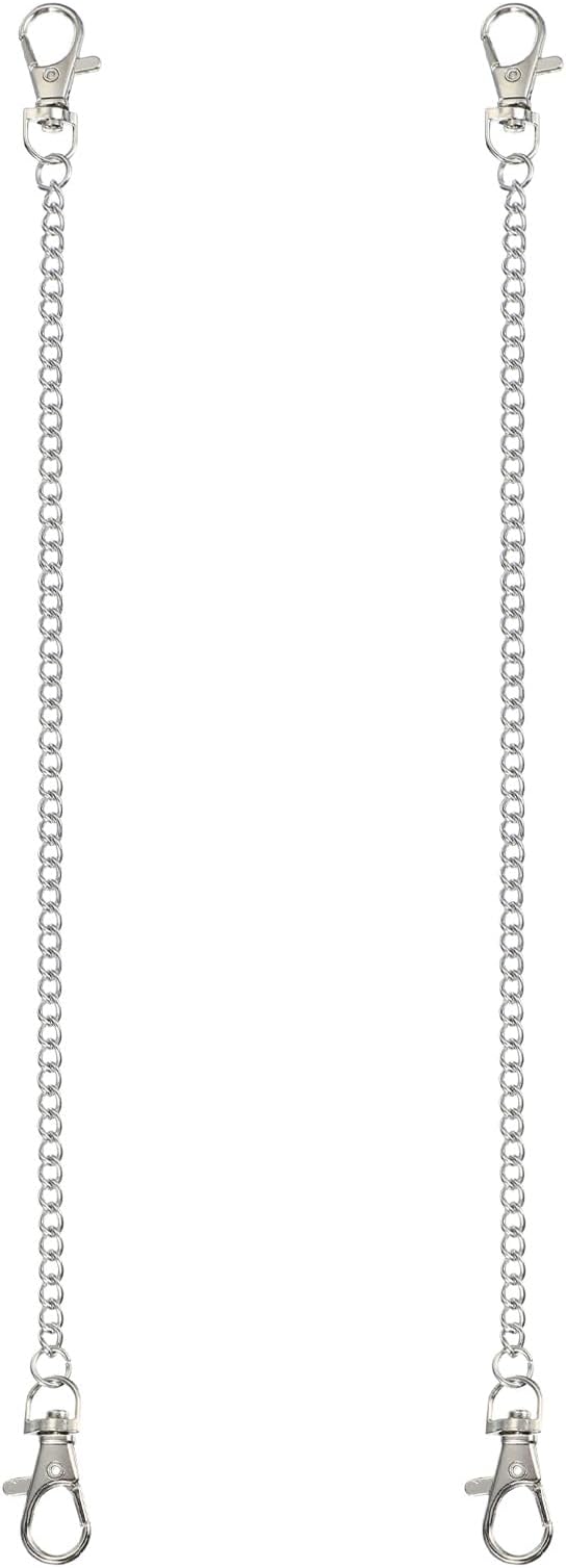 PATIKIL 2Pcs Hanging Chains with Clasp, 11.8 Inch Plant Hangers for Bird Feeders Planters Lanterns Wind Chimes Chalkboards and Ornaments, Silver