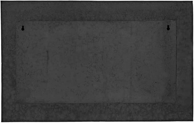 Modern Home Living Wall Galvanized Steel/Zinc Succulent Planter, Wall Mounted Garden Pocket Planter (Horizontal 18 Pocket, Black Zinc)