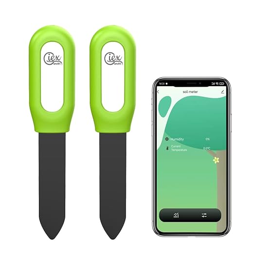 Zigbee Garden Soil Moisture & Temperature Meter, 2-Pack, Compatible with Tuya Smart App, Home Assistant (ZHA & Zigbee2MQTT)