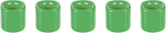 Mega Candles 5 pcs Light Green 1/2 Inch Diameter Ceramic Chime Ritual Spell Candle Holders, Great for Casting Chimes, Meditation, Rituals, Spells, Vigil, Witchcraft, Wiccan Supplies