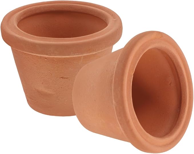 YARNOW Mini Terracotta Pots 1.57 Inch Tiny Red Clay Succulent Planters Vintage Thumb Pottery for Indoor Garden Small Plants and Craft Decoration