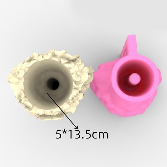 Girl Flower Pots Mold Epoxy Resin Molds Pen Holder Candle Holder Cement Planter Silicone Mould Home Decorations