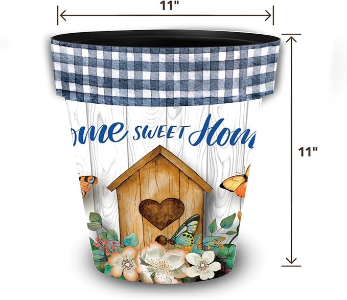 Briarwood Lane Spring Planter 11.75" x 11" x 11" Country Home Sweet Home Medium for Spring Planter