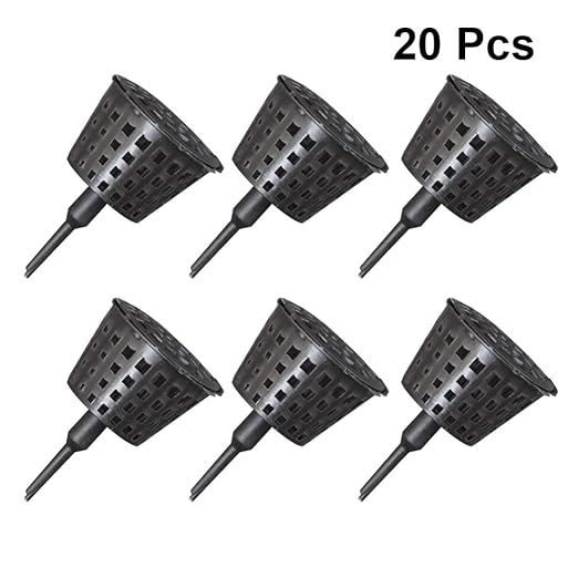 Bonsai Fertilizer Basket Mesh Containers with Lid for Plant Rooting and Controlled Fertilization 40 Pack Garden Nursery Accessories 3.14 X 1.96 Inches Each