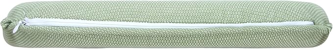 SleepMan Outdoor 17"x16" Chair Cushions with Ties Set of 4, Water Resistant All Weather U-Shape Seat Pads for Patio Garden Furniture Indoor Fade Resistant Patio Cushions (Light Green)