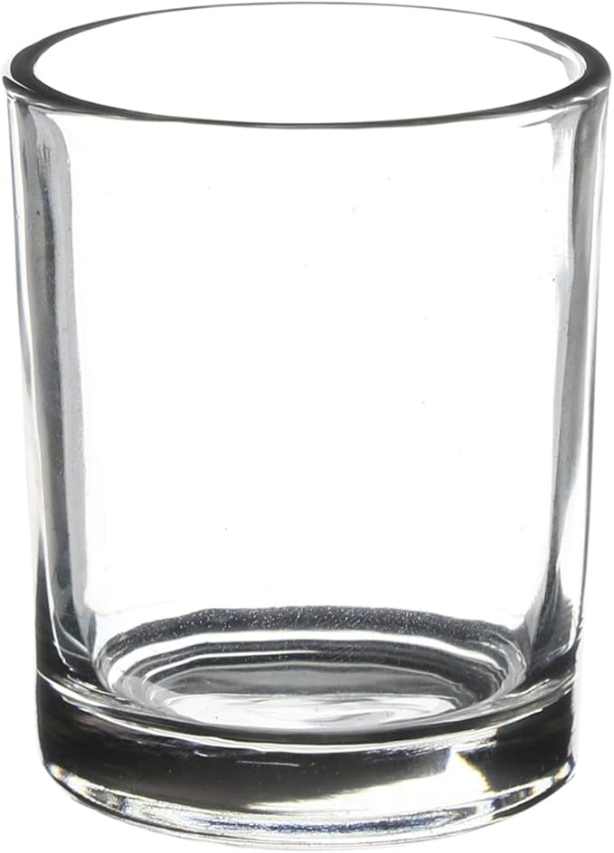 WGV Tea Light Votive Candle Holder 2x2.4, Clear Tiny Utility Cylinder Glass Vase, Small Planter Terrarium for Home Accent Decor, 6 Pieces