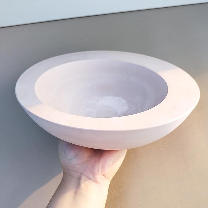 Wehous Large Round Container Mold, Silicone Irregular Bowl Storage Resin Concrete Molds, Candle Holder Succulent Planter Jewelry Trinket Tray Plate Mold DIY Epoxy Resin Casting Plaster Cement Decor