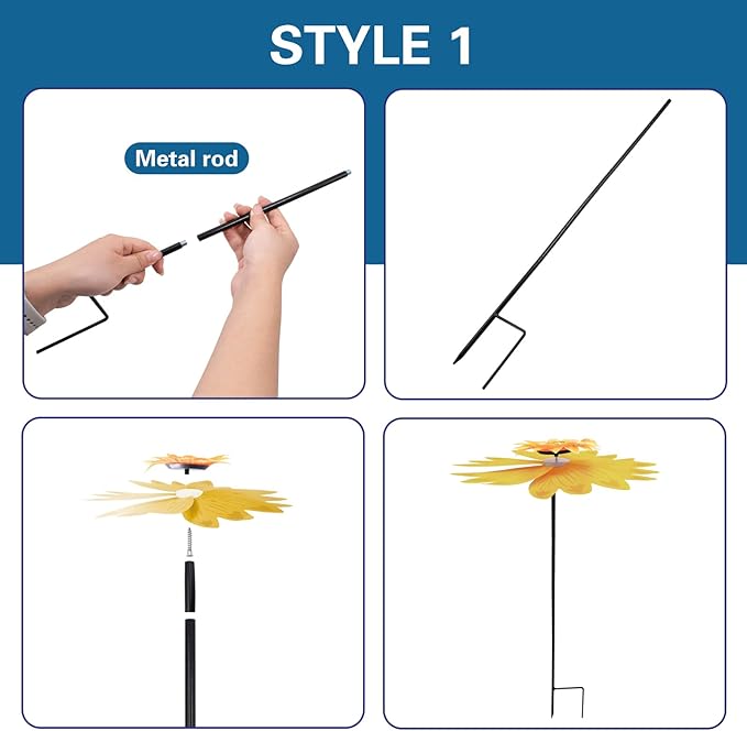 2 Set Plant Umbrella Decor for Outdoor Small Plants, 14 Inch Diameter Yellow Sunflower Shade Cover for Outdoor Patio Mini Potted and Garden Beds Decor, Yellow and Rosered