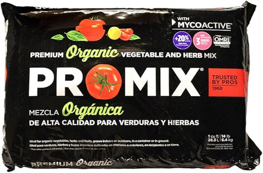 Premier Horticulture 1CF Pro Mix Ultimate Organic Vegetable and Herb Mix