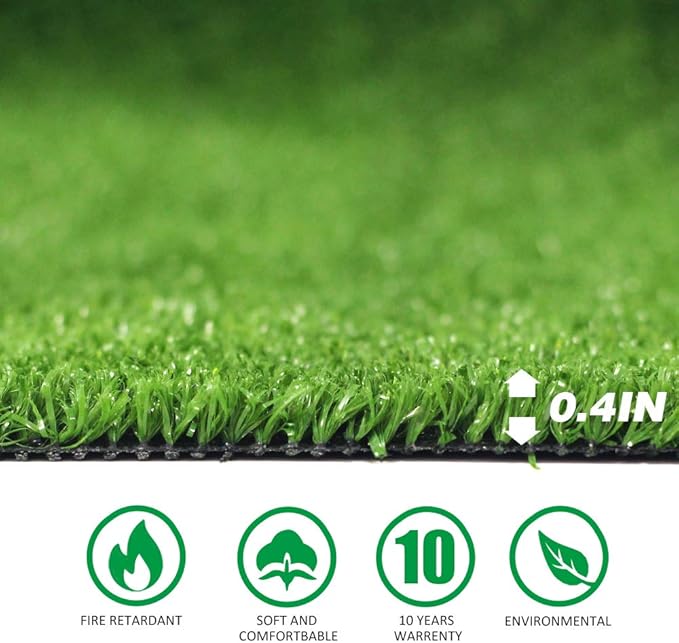 Christmas Tree Decoration, Artificial Grass Mat Round Shape, Realistic Synthetic Grass Indoor Outdoor Rug, Garden Lawn Landscape for Pets,Fake Faux Grass Rug with Drainage Holes, Diameter 6 FT