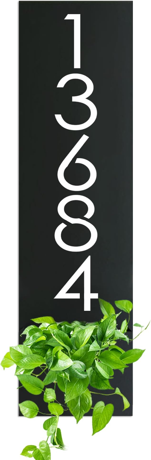vertical Address Sign With Planter Box,Personalized Metal Address Sign,Custom Vertical Address Planter,Custom House Numbers，Customized House Number Signs, Metal Address Signs,Gifts for Grandparents