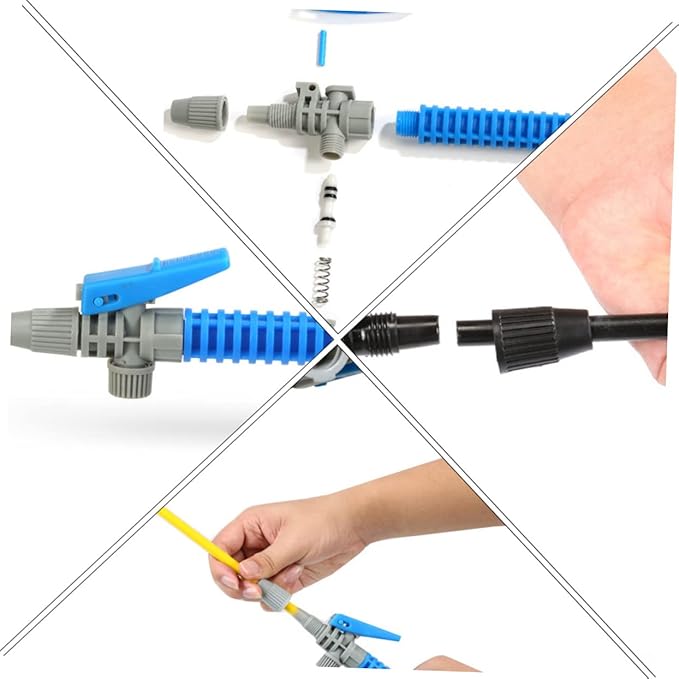 SUPVOX 6pcs Spray Nozzles Ergonomic Grip for Easy Use Plastic Sprayer Accessories for Gardening Home Cleaning and Versatile Spray Patterns for All Applications