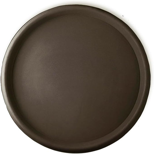 Crescent Garden Universal Round Planter Saucer, Drainage Dish for Pots, Large Plant Dishes Saucer, Outdoor Plant Trays - Old Bronze (23" Inner, 25.5" Outer Diameter)